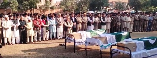 THREE BRAVE OFFICERS OF THE MOTORWAY POLICE MARTYRED WHILE PERFORMING THEIR DUTY ON THE MOTORWAY M-5